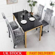 Crushed velvet dining chair - crushed,