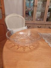 BEAUTIFUL ROYAL DOULTON DORCHESTER LEAD CRYSTAL SHALLOW 32.5cm BOWL SIGNED 