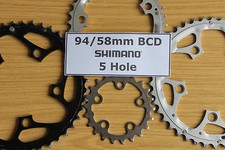 Shimano Chainrings 5 Hole 58 94 mm BCD PCD Chain Rings Chainring Ring Retro