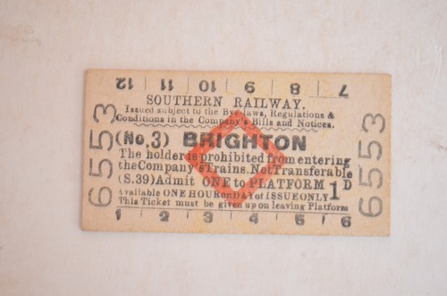 Railway platform ticket - platform,