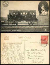 Queen Adelaide's Railway Saloon, Train Carriage No. 2, L.&N.W 1925 Old Postcard