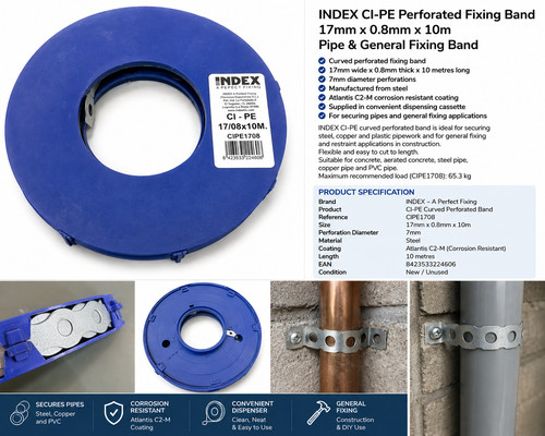 Index perforated fixing - index, ci-pe