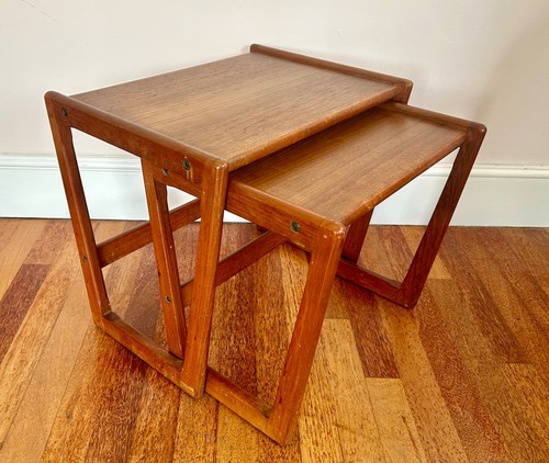 Vintage danish teak nest 2 - danish, of