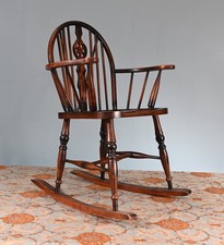 Antique Windsor Rocking Chair