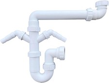 Multi-Fit Single Bowl Sink Waste Kit Space Saving - 1.1/2" 40mm Single Bowl P Tr