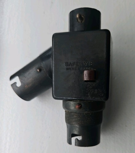Vintage bakelite socket - vintage,