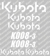 Decal Sticker set for: KUBOTA