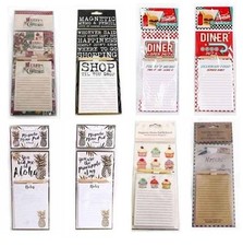 Vintage Magnetic Memo Pad & Pencil Message Board Shopping List Fridge Magnet  