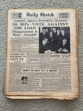 Daily Sketch Newspaper 1945