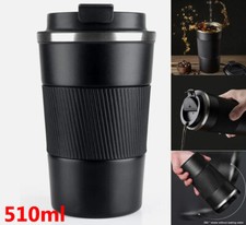 510ML Stainless Steel Leakproof Insulated Thermal Travel Coffee Mug Cup Flask UK