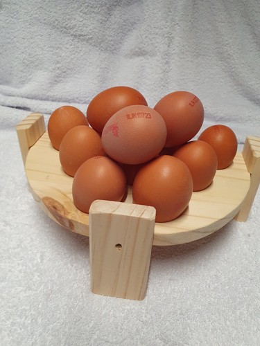 Handmade wooden semicircle egg - handmade,