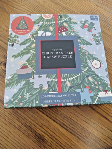 Christmas tree shaped jigsaw - christmas,