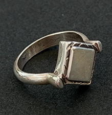 Sterling Silver Ring Square