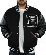 Black Lettermen Jacket Bomber