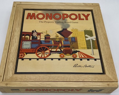 Monopoly wooden box - wooden,