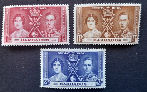 Barbados 1937 coronation mnh - barbados,