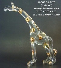 LARGE Beautiful GIRAFFE Glass