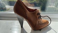 Kate Kuba Shoe Boot - Tan - Size 38 - Worn Once in the office