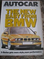 AUTOCAR MAGAZINE MAR 1988 BMW BABY LOTUS CORVETTE SEAT IBIZA SXi TVR SX390 MERC