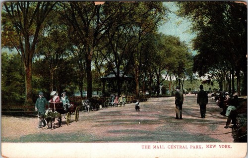 Postcard the mall central park - postcard,