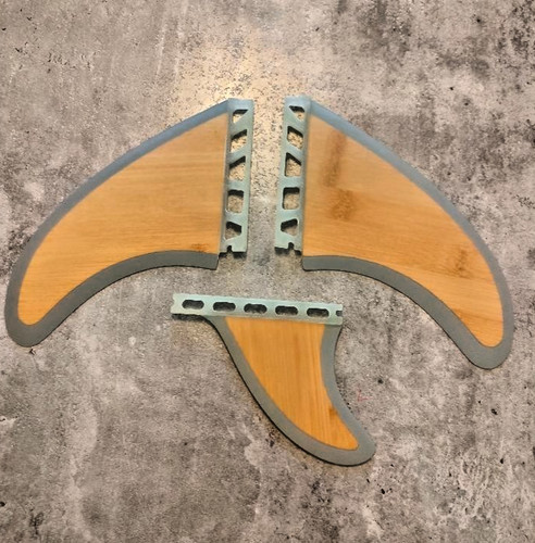 Surfboard fins 1 bamboo - surfboard,