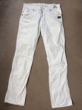 G-Star Mens White Jean/Chinos