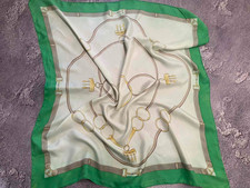 CELINE Scarf in cream silk