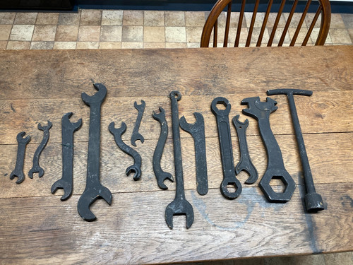 Vintage tractor spanners - vintage,