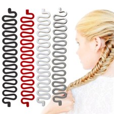 Hair French Plait Braid Braiding Styling Maker Stick Tool Band Twist Roll Spiral