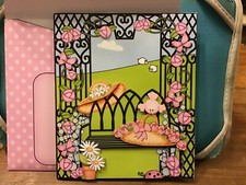 Handmade 3d Garden Bench Scene