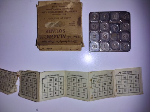 Antique metal magic square - metal,