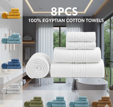 8 Piece Egyptian Cotton Towel