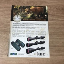 GUNS91 MAGAZINE ADVERT 12X9 BURRIS FULLFIELDS II SCOPES