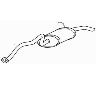 Quality rear exhaust silencer - quality,