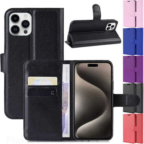 Flip leather phone case - leather, for