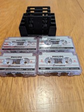 Vintage 4 x Philips Mini-Cassette Tapes LFH0005 - 30 Min - Used
