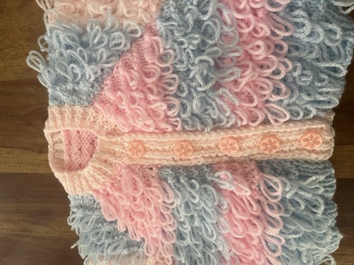 Hand knitted loopy baby - hand,