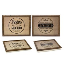 French Vintage Style Lap Tray With Cushion | Large Bean Bag Lap Tray 43x32cm