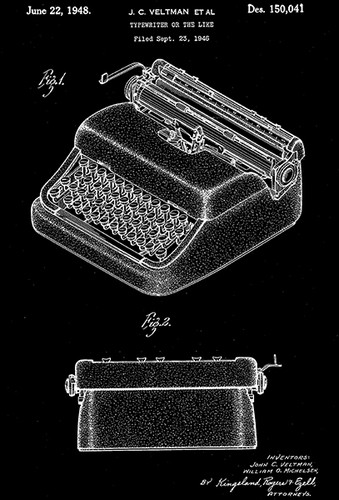 1948 typewriter j c - 1948, j.