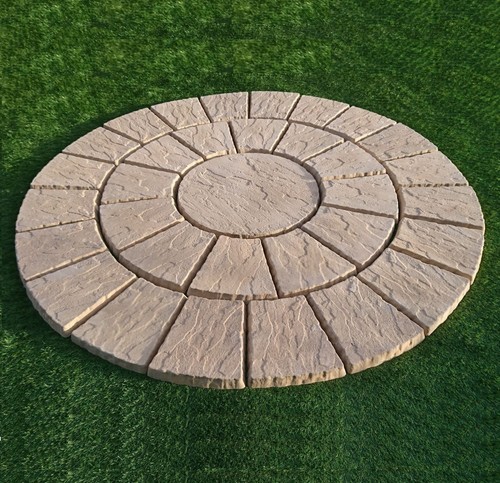 Paving circle old style - paving,