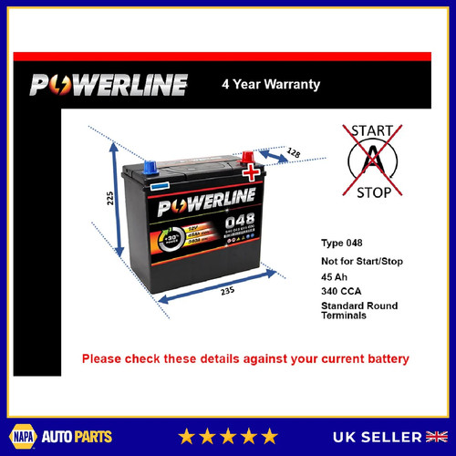 Battery fits toyota - fits, yaris