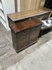 Vintage Georgian Style Open Dwarf Bookcase With Drawers - Quality Reproduction