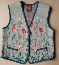 VINTAGE BUTTONED KARNTNER-LODEN WAISTCOAT VEST BY M HOPFGARTNER OF AUSTRIA