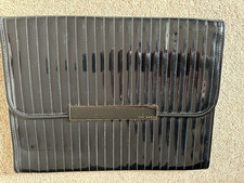 Red Baker Black Patent & Rose Gold iPad Laptop Follder 35cm X 27cm Sleeve Case