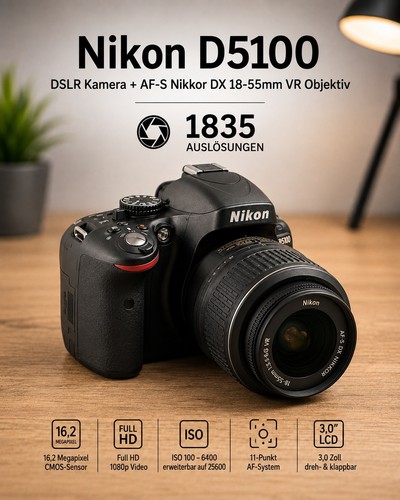 Nikon d5100 dslr camera - "d5100", +