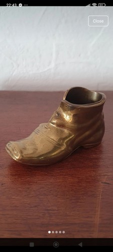 Vintage brass boot match - vintage,