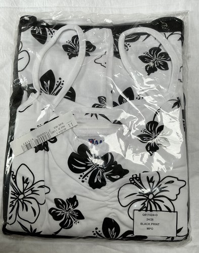 Damart black white vest - x, black/white