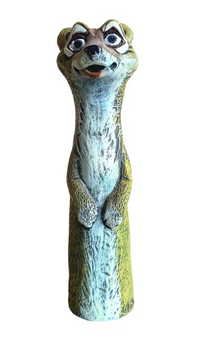 Heavy solid standing meerkat - heavy,