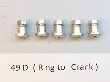 1 set - Stronglight 49D  Chainwheel bolts / NOS bicycle L'eroica
