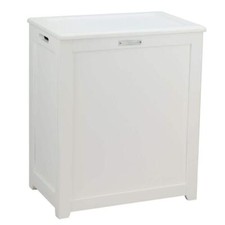 White Wooden Hamper Bathroom